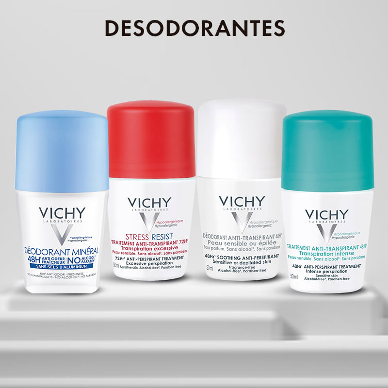 Desodorantes – antitranspirantes vichy